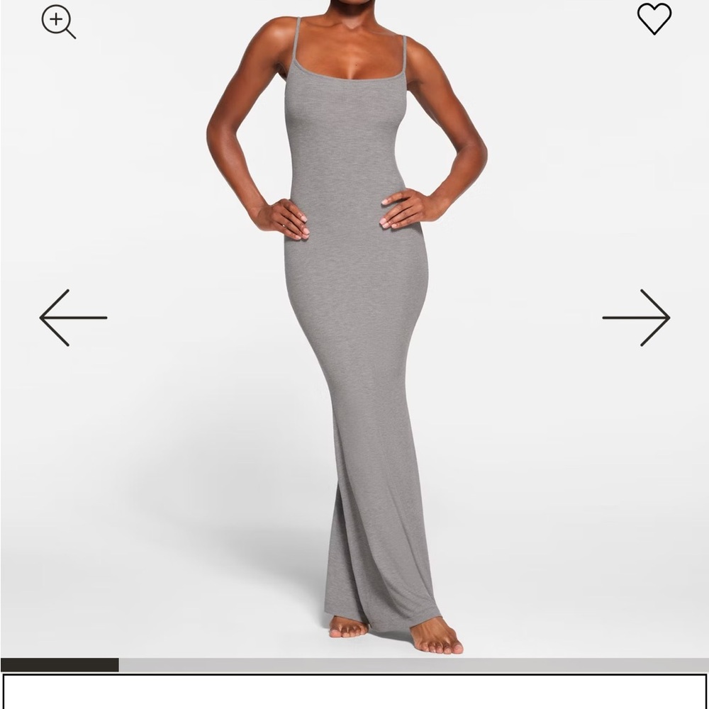 skims Tan Maxi Dress NWOT